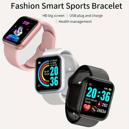 Smartwatch Men Women Wristwatches Smart Watch Message Fitness Monitor Bracelet Birthday Gift Electronic Clock For Android IOS Beauty World Shop