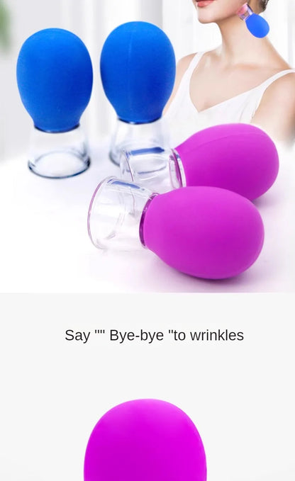 Silicone Cupping Massage Cup For Body Face Neck Eye Massager Vacuum Tank Body Facial Care, Anti-aging Beauty Tool Beauty World Shop