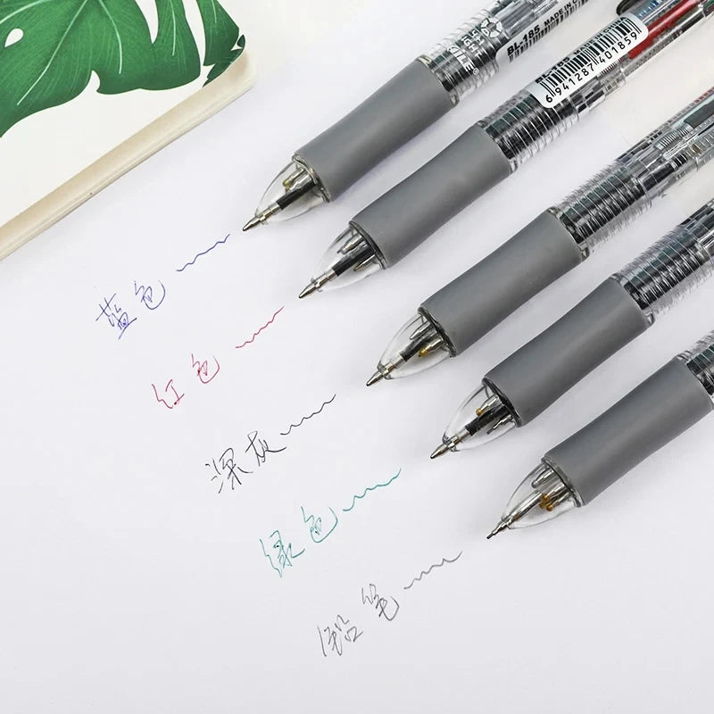 5 In 1 Multicolor Ballpoint Pens 4 Colors Ball Pen 1 Automatic Pencil With Eraser For School Office Writing Supplies Stationery Beauty World Shop
