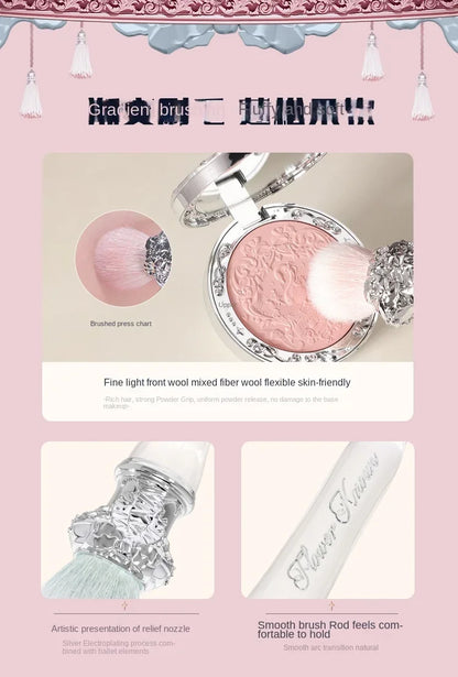 Flower Knows Swan Ballet Blush Wool Brush Mineral Powder Bronzer Contour Makeup Brushes By Flower Knows Beauty World Shop