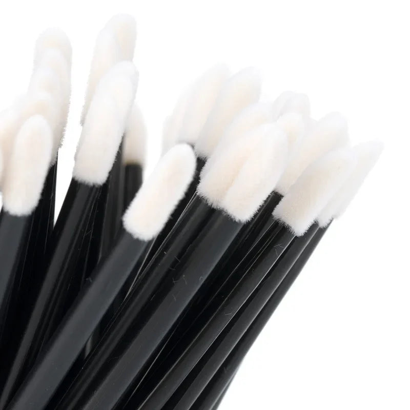 100PCS Lip Brushes Makeup Brush Eyelashes Extension Applicator Lipstick Wands Set For Woman Cosmetic Colourful Make Up Tools Beauty World Shop