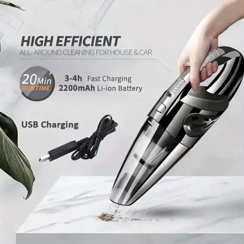 2025 New Handheld Vacuum Cleaner Multi-Function Integrated Machine Home Car Portable Wireless High Suction Gift Beauty World Shop