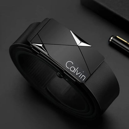 Stylish Men's PU Leather Belt - Fashion Belts for Daily Life, Leisure, Party, Festival, Work, and Business Automatic Buckle Beauty World Shop
