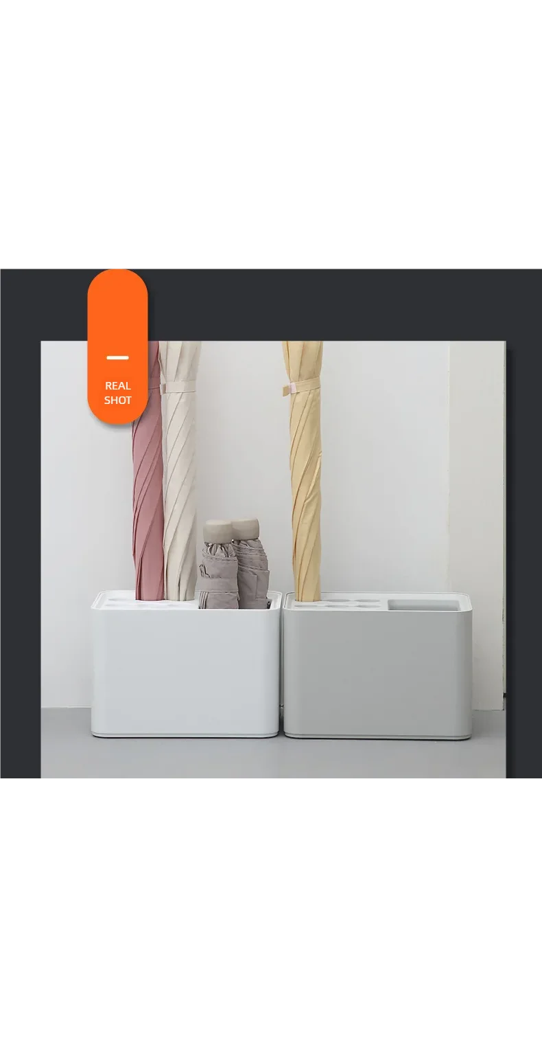 Umbrella rack with drip tray, suitable for space saving storage in the corner of the entrance passage, can hold 10/15 umbrellas Beauty World Shop