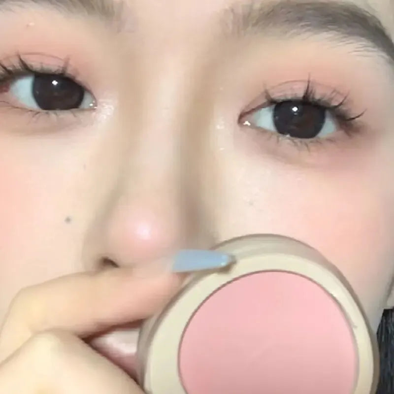HERORANGEHR526 Monochromatic Blush Is Waterproof, Sweat-proof, Colorfast, and Durable. Six Colors Are Available. Beauty World Shop
