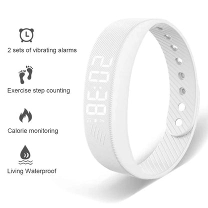 Smart Bracelet LED Digital Waterproof Smart Clock Smartband With running pedometer Monitor Smart Band Vibration Alarm Reminder Beauty World Shop