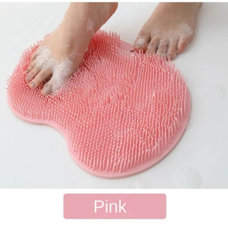 Exfoliating Foot Brush and Back Scrubber Anti-Slip Suction Cup - Deep Cleansing and Exfoliating Tool for Body Dirt Removal Beauty World Shop