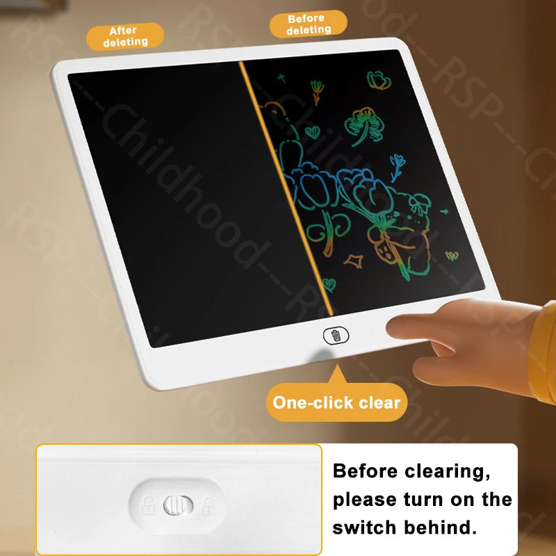 16/13/11 Inch LCD Writing Board Drawing tablet Kids Writing Painting Children Educational Toys for 3 4 5 6 7 8 Years Girls Boys Beauty World Shop