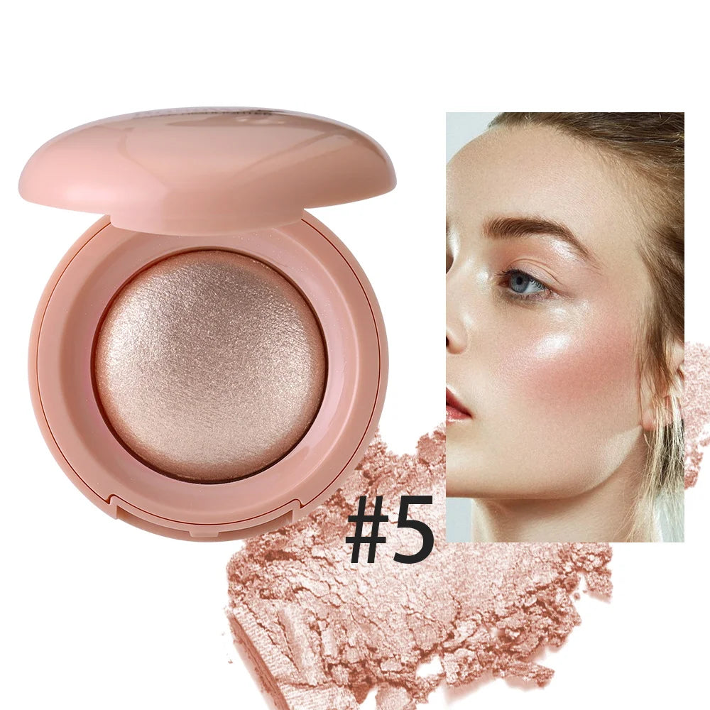 Long-lasting Waterproof Fine Shimmer Highlighter, Natural Glossy Effect, Brighten the Contour and Modify the Face Beauty World Shop