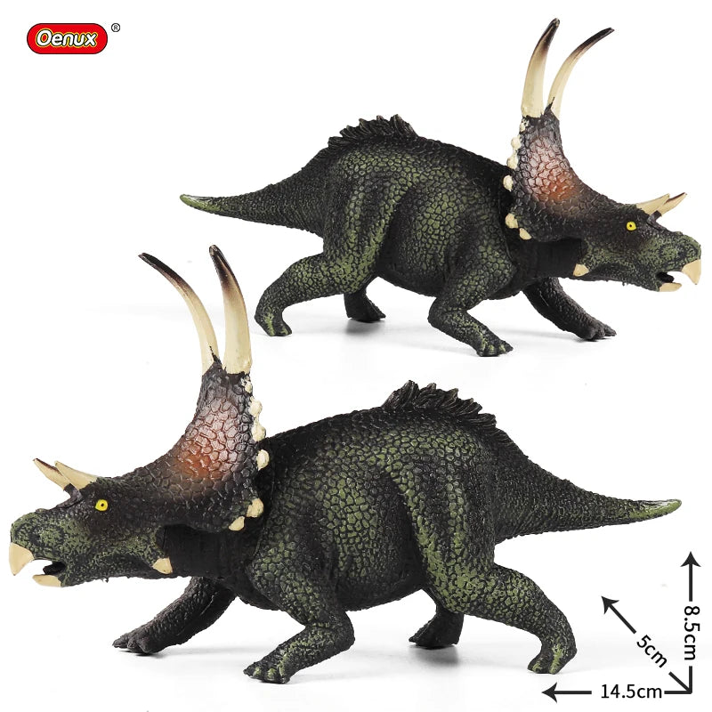 Oenux Dinosaurs World Brinquedo Savage Jurassic Indominus Rex Spinosaurus Triceratops Action Figures Collection Toy Kids Gift Beauty World Shop