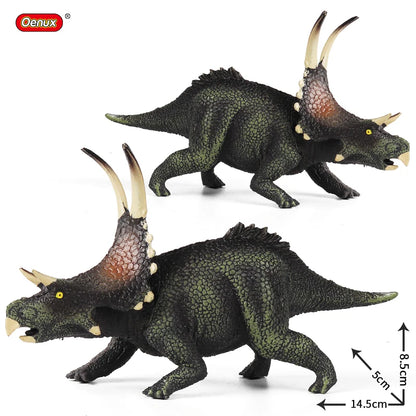 Oenux Dinosaurs World Brinquedo Savage Jurassic Indominus Rex Spinosaurus Triceratops Action Figures Collection Toy Kids Gift Beauty World Shop