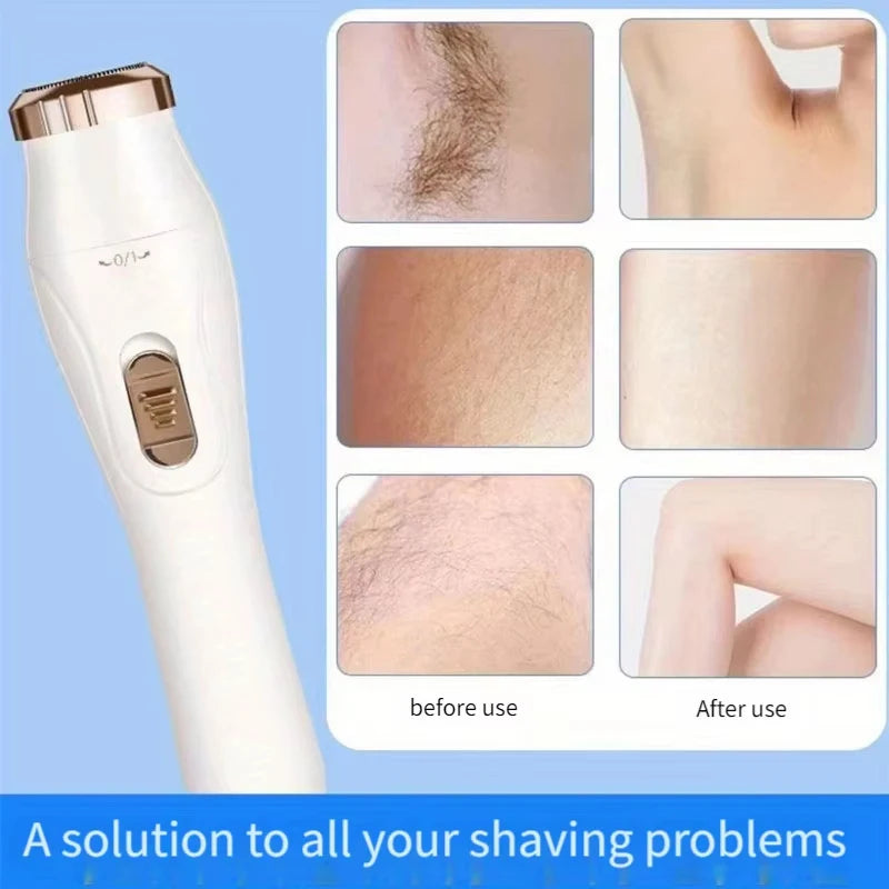 Women Electric Shaver Waterproof Painless Hair Trimmer for Bikini Body Legs Face Underarms Hair Removal Cordless Beauty World Shop