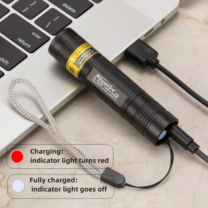 365nm Mini UV Led Blacklight Flashlight Usb Rechargeable Nail lamp Pet Stain Leakage Marker Ore Money Scorpion Detection lights Beauty World Shop