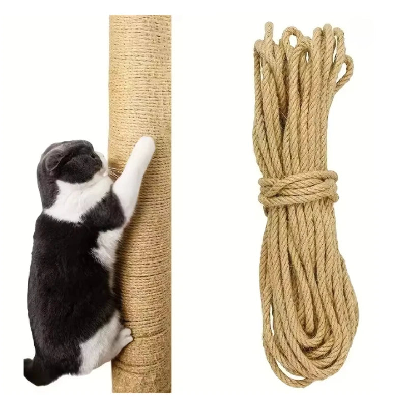 20/50M Natural Sisal Rope Cat Scratcher Rope Tree Scratching DIY Toy Paw Claw Furniture Protector Scratching Post Beauty World Shop