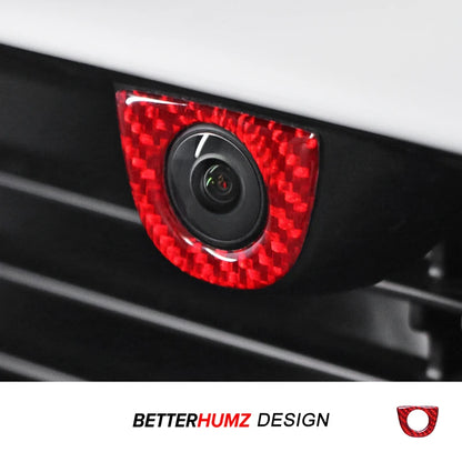 For Tesla Model Y Juniper 2025- Carbon Fiber Car Styling Head Front Camera Protector Stickers Trim Auto Decoration Accessories Beauty World Shop