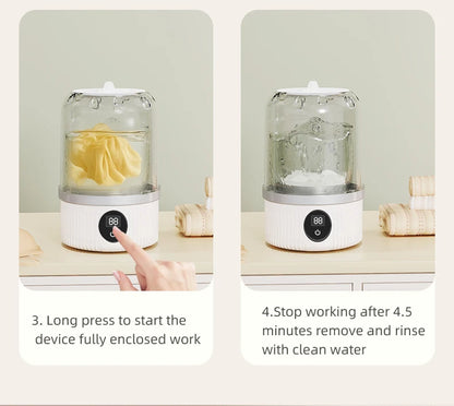 Mini Household Electric Washing Cup Underwear Socks Small Wireless Charging Washing Machine Pet clothes washing machine Beauty World Shop