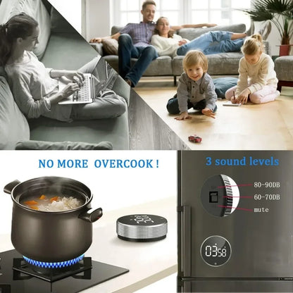 Kitchen Timer Digital Countdown Magnetic Egg Timer for Cooking with Constant Light Function for classrooms Quiet for Kids Adults Beauty World Shop