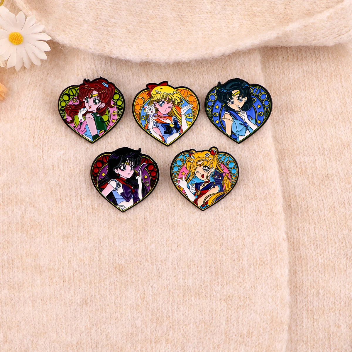 Manga Enamel Pin Anime Characters Badges on Backpack Brooches for Women Men Lapel Pins Cosplay Accessories Toys Gifts Beauty World Shop