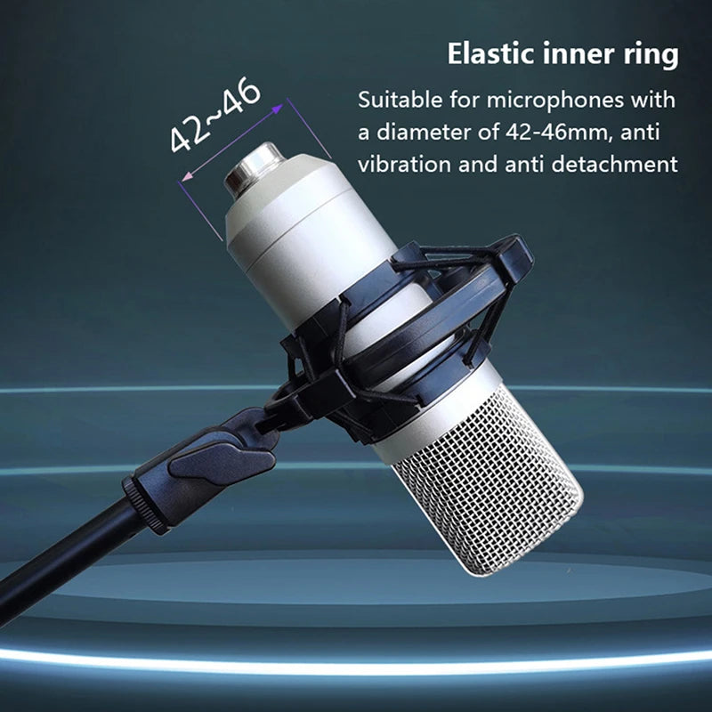 Universal Professional Condenser Microphone Shock Mount Holder Studio Recording Bracket For Large Diaphram Mic Clip Beauty World Shop