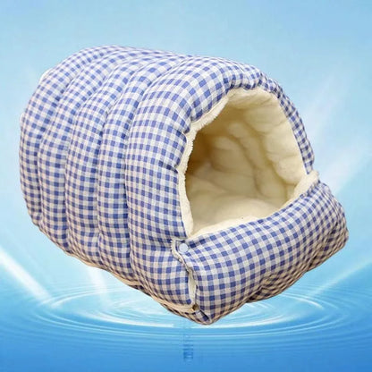 Foldable Winter Pet Sleep Bed/Bag for Cats Dogs, Thickened Semi-Enclosed Design, Soft Indoor, Christmas/Warm in autumn /winter