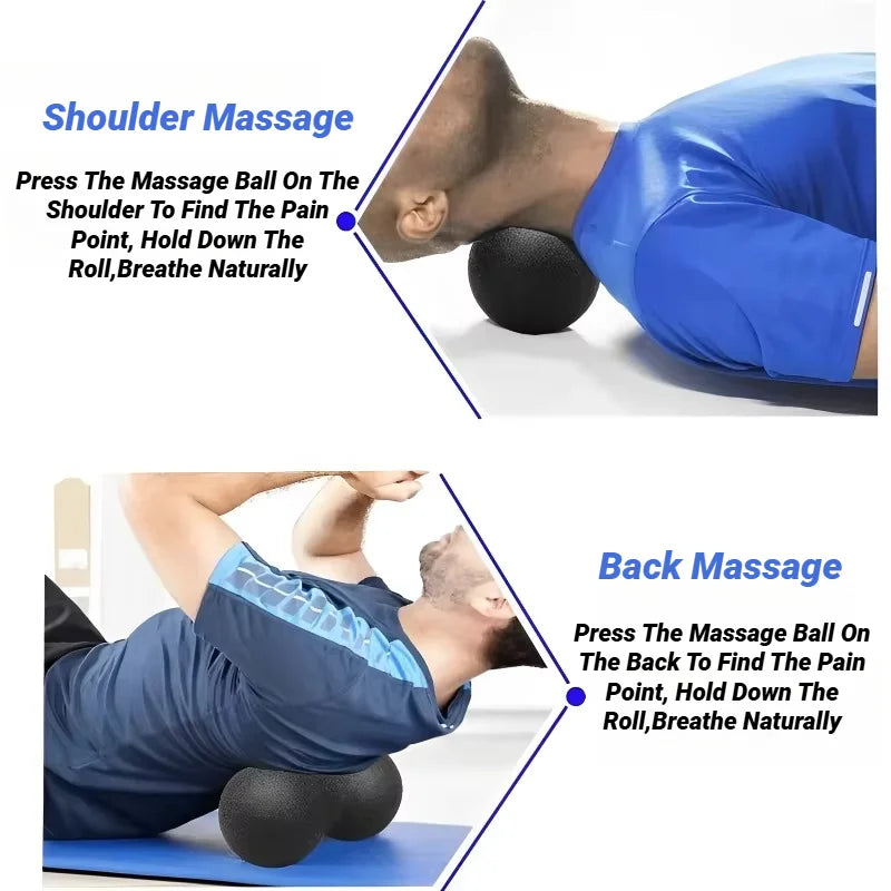 Yoga Peanut Balls Body Massage Fascia Ball Suit Foam Block High Density Muscle Relaxation Lacrosse Exercise Fitness Relieve Pain Beauty World Shop