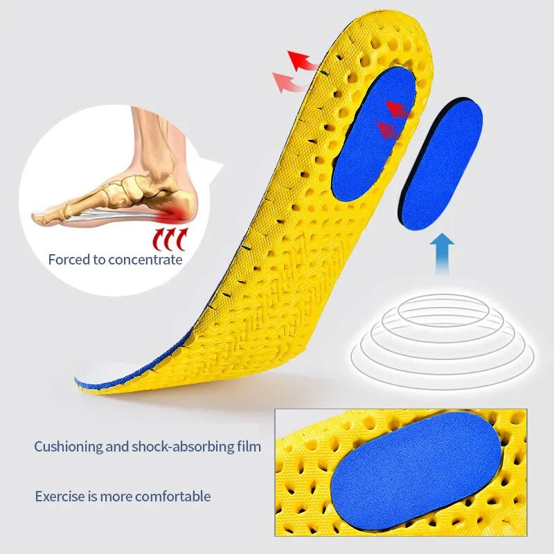 3Pairs Memory Foam Orthopedic Insoles for Feet Shoe Sole Pad Mesh Deodorant Breathable Sneakers Running Cushion for Men Women Beauty World Shop