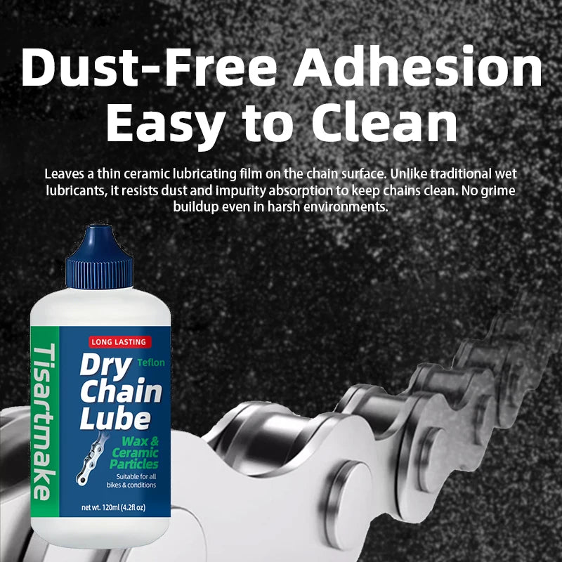 120ML Bicycle Chain Waxy Maintenance Oil Squirt MTB Road Bike Waxy Dry Chain Gear Oil Lube Chain Fork Flywheel Bike Accessories Beauty World Shop