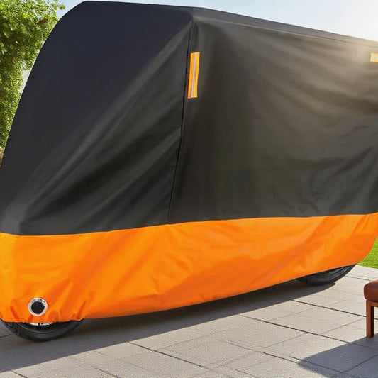 Bike Cover for Motorcycle Waterproof Outdoor All Season with Night Reflective Lock Holes Sun protection Scooter Bicycle Cover Beauty World Shop