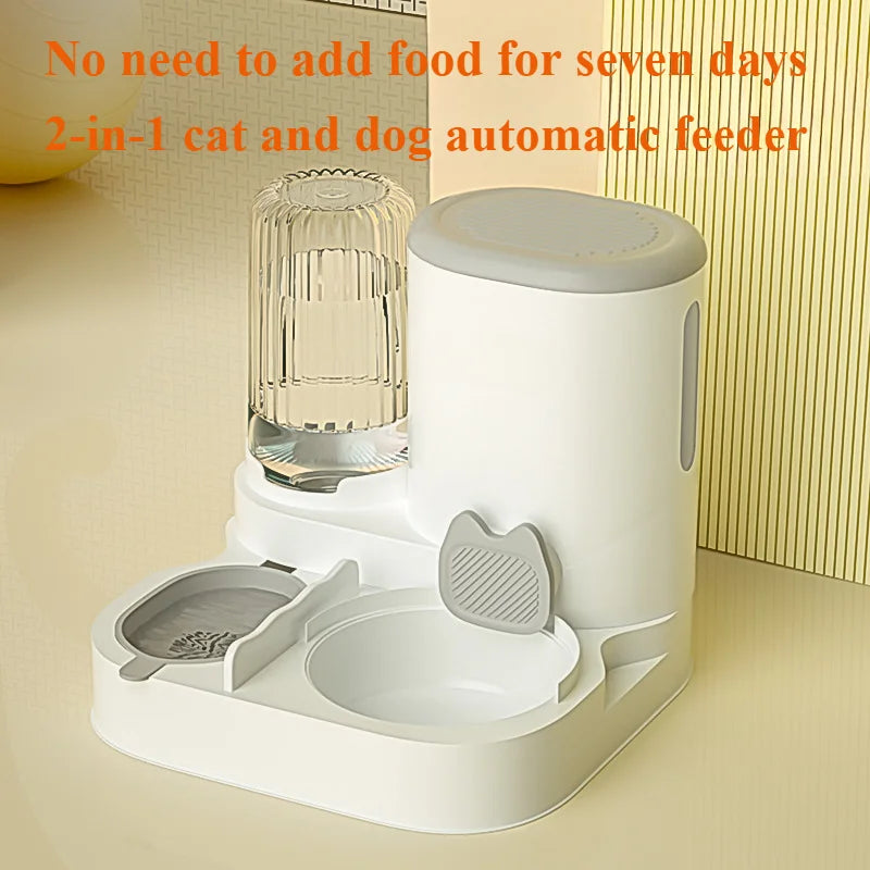 Cat bowl automatic feeder for cats, dogs, pets, water dispensers, integrated cat bowl, cat food basin, dogs, eating, drinking wa Beauty World Shop