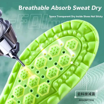 1Pair 4D Cloud Sport Insoles for Shoes PU Air Cushion Sole Soft Shock Absorption Deodorant Breathable Running Orthopedic Insoles Beauty World Shop