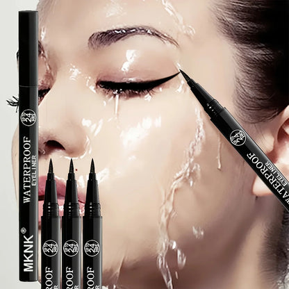 3pcs Black Waterproof, Sweat-Resistant, Smudge-Proof Eyeliner - Ultra Slim Long-Wear Liquid Eyeliner Pen Beauty Trend Shop