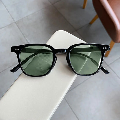 New Vintage Luxury Sunglasses for Women & Men, Square & Small Round Frame Fashion Eyewear, Classic UV Protection Sun Glasses Beauty World Shop