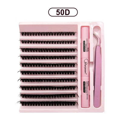 DIY Lashes Extension Kit Eyelashes 200 PCS Clusters Lash Bond and Seal Makeup Tools for Gluing  Lashes Gluing Glue  Accessories Beauty World Shop