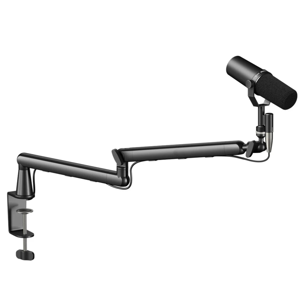 Professional Studio Low Profile Mic Arm with Extended Riser Cable Management Adjustable Microphone Stand for SM7B MV7 AM8 K688 Beauty World Shop