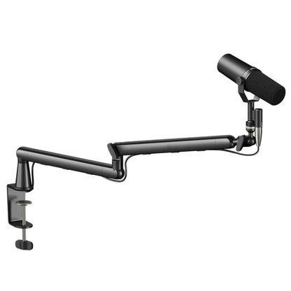 Professional Studio Low Profile Mic Arm with Extended Riser Cable Management Adjustable Microphone Stand for SM7B MV7 AM8 K688 Beauty World Shop