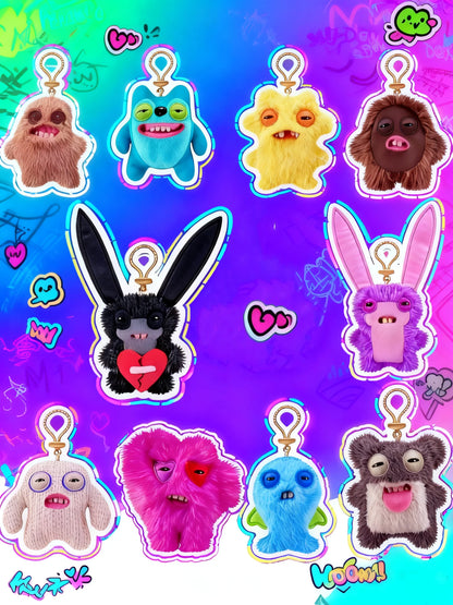 Original Fuggler Keychain Series 5 Funny Fugg Ugly Monster Plush Toys Cartoon Backpack Pendant Dolls Stuffed Peluche Gifts 11CM Beauty World Shop