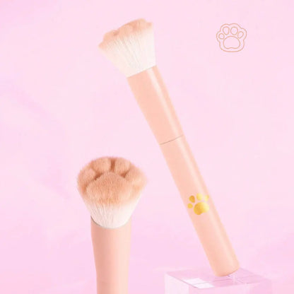 1pc New Cat Paw Blush Brush With Storage Box, Professional Makeup Tool Suitable For All Skin Types Beauty World Shop