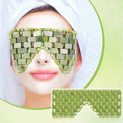 Cooling Jade Eye Mask Massager Natural Jade Eye Mask Eye Eye for Eye Relax Sleep Massager Mask Tools Mask Care Stone Face Sleep Beauty Trend Shop