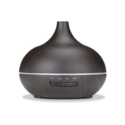 Air Aroma Humidifier Woodgrain Ultrasonic USB Humidifier Essential Oil Diffuser Home Fragrance Air Purifier with Night Light Beauty World Shop