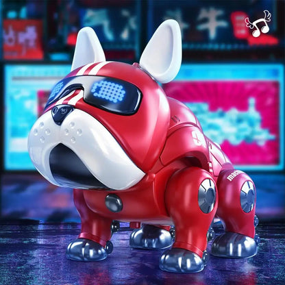 Dance Music Bulldog Robot Intelligent Interactive Dog With Light Toys For Children Kids Early Education Baby Toy Boys Girl Beauty World Shop