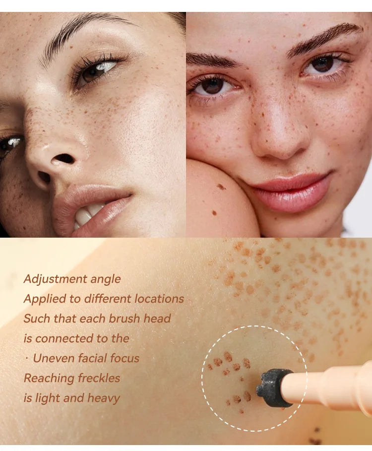 Waterproof Freckle Pen Natural Lifelike Fake Freckles Pen for Lasting Look Dot Spot Pen Makeup for Women Makep Light/Dark Brown Beauty World Shop