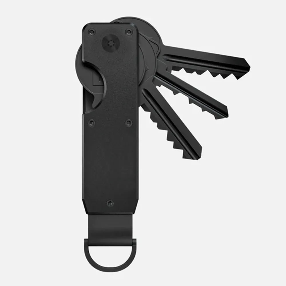 Minimalist Innovative Aluminum Alloy Compact Key Holder Key Rings Key Organizer Metal Key Holder 2-6 Keys Beauty World Shop