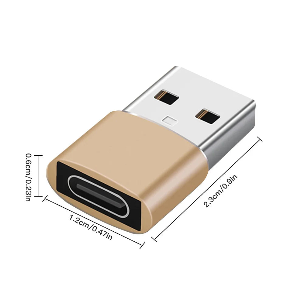2Pcs USB To Type C OTG Adapter USB USB-C Male To Micro USB Type-c Female Converter For Macbook Samsung S20 USBC OTG Connector Beauty World Shop