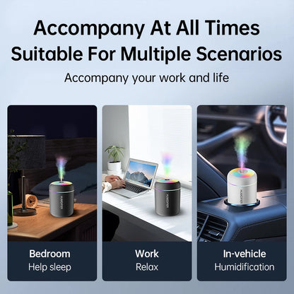 180ML Mini Air Humidifier USB Electric Aroma Diffuser Essential Oil Purifier Aromatherapy Mist Maker Lights For Car Home Bedroom Beauty World Shop