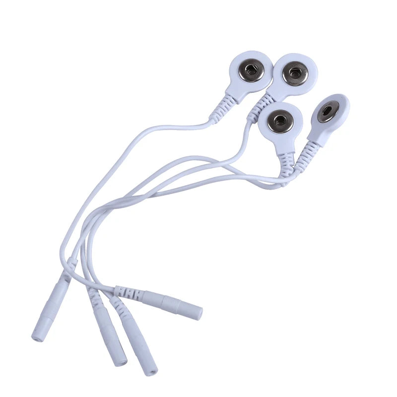 Short Cables Wires 3.5mm Plug Hole 2.0mm Machine Use Adapter Tieline for Muscle Stimulator Massage Therapy Electrode Wires Beauty World Shop
