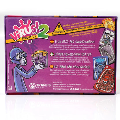 Virus! - Juego de cartas - El Juego mas contagioso. Edicion Española. +8 años VIRUS! 2 Evolution (Expansión) - Juego de cartas ( Beauty World Shop
