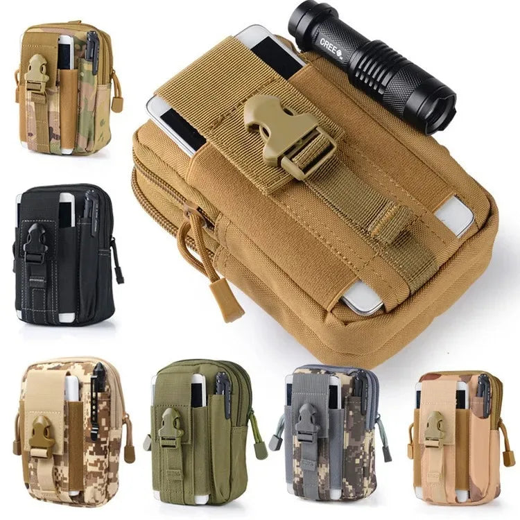 Mobile Phone Case Pouch Waist Bag Waterproof Nylon Multifunction Casual Men Waist Pack Male Small Bag Beauty World Shop