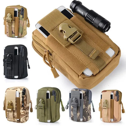 Mobile Phone Case Pouch Waist Bag Waterproof Nylon Multifunction Casual Men Waist Pack Male Small Bag Beauty World Shop