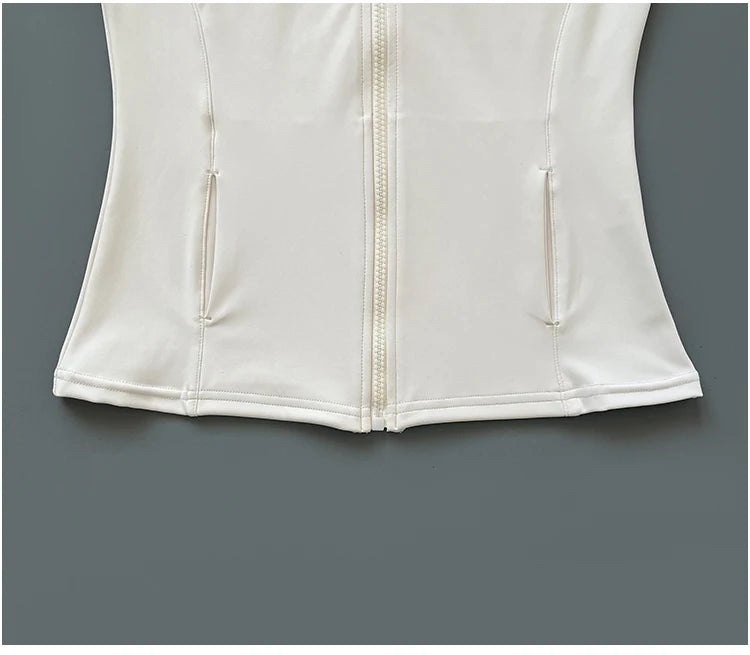 Quick Dry Stand Up Collar Fitness Jacket For Women Slim-Fit Zipper Yoga Wear Long Sleeve Breathable Running Sports Cycling Top Beauty World Shop