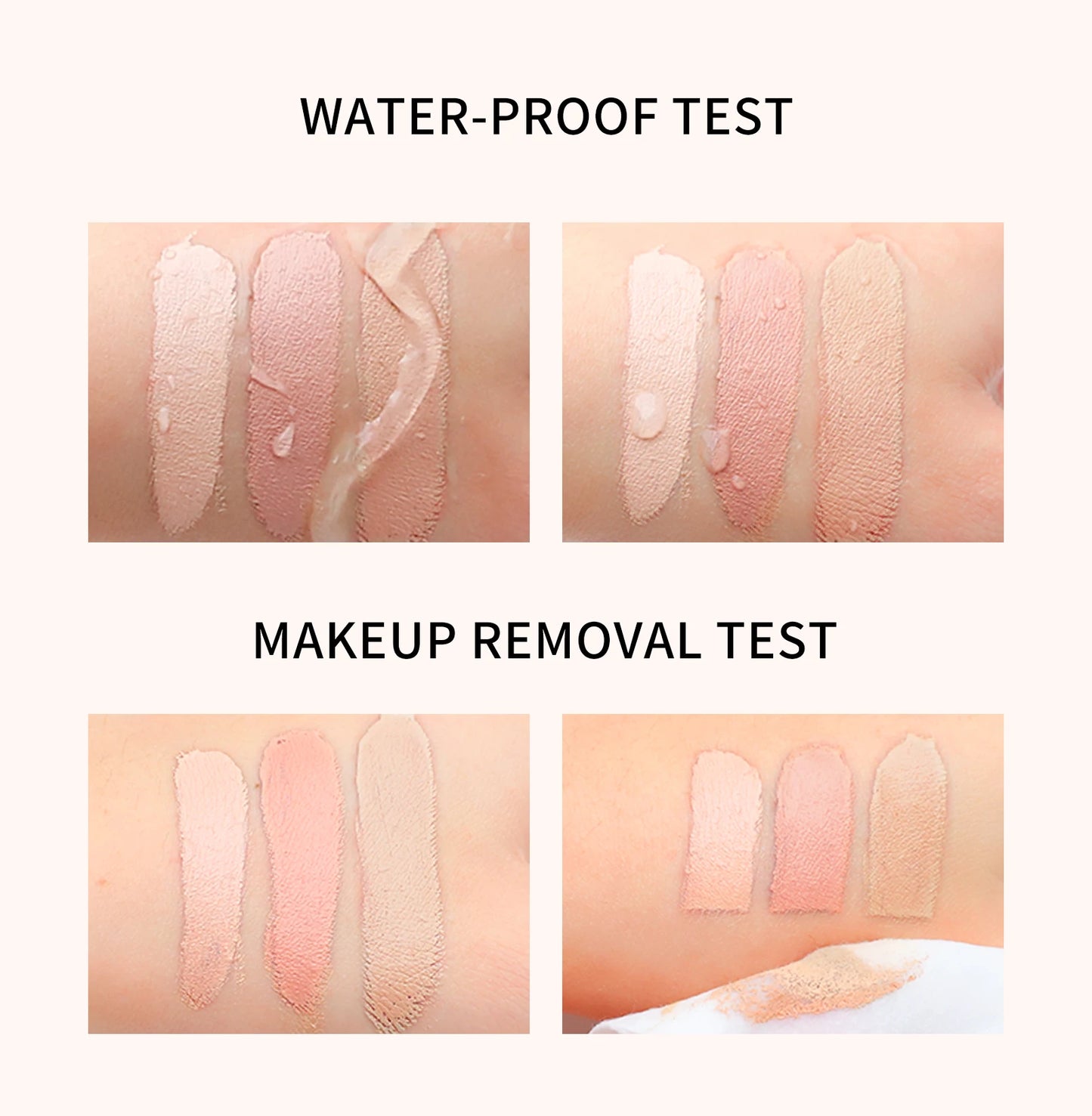 QIC Waterproof & Sweatproof Concealer Cream - Tattoo coverage, Long-Lasting Foundation, Natural,Full coverage, All Skin Types Beauty World Shop